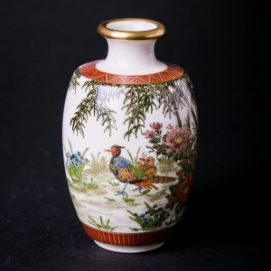 Satsuma Ware Bamboo Vase